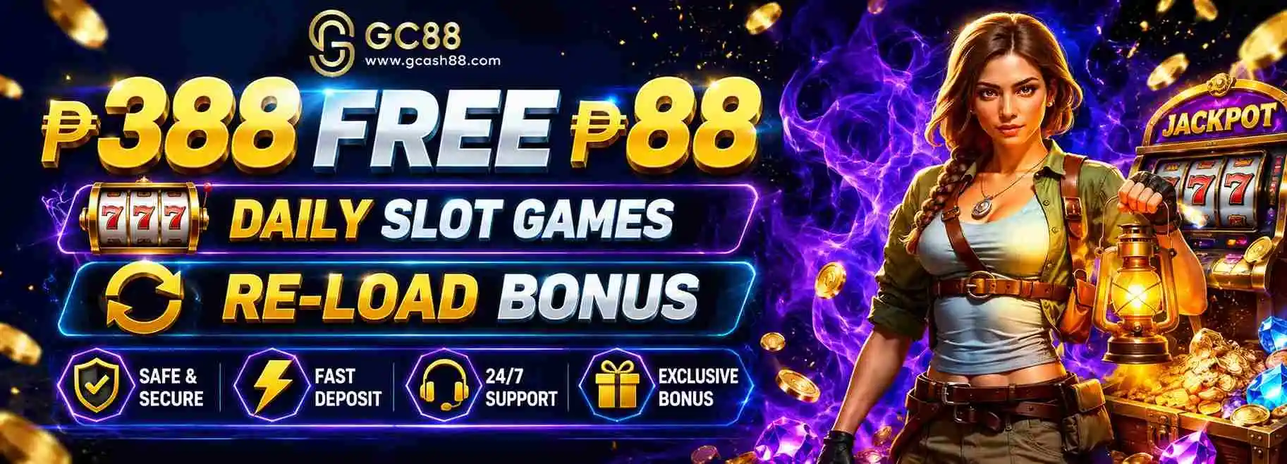 388₱ Free 88₱ Daily Re-Load Bonus
