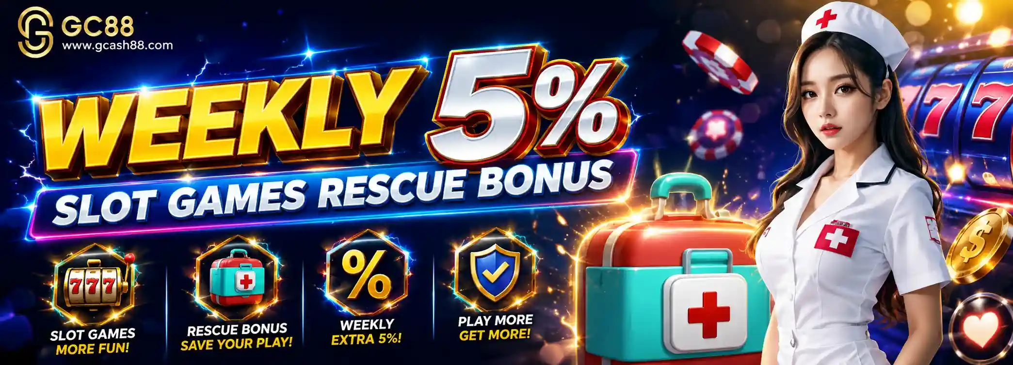 Slot Rescus Bonus 5%